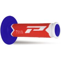 PUNHOS MOTO PROGRIP 788 BRANCO/VERMELHO/AZUL