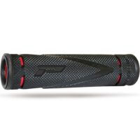 PUNHOS MOTO PROGRIP 838 VERMELHO/PRETO ABERTOS